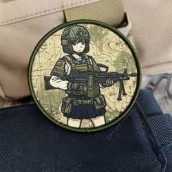 Parche táctico moral marinero anime para chica con gancho y bucle