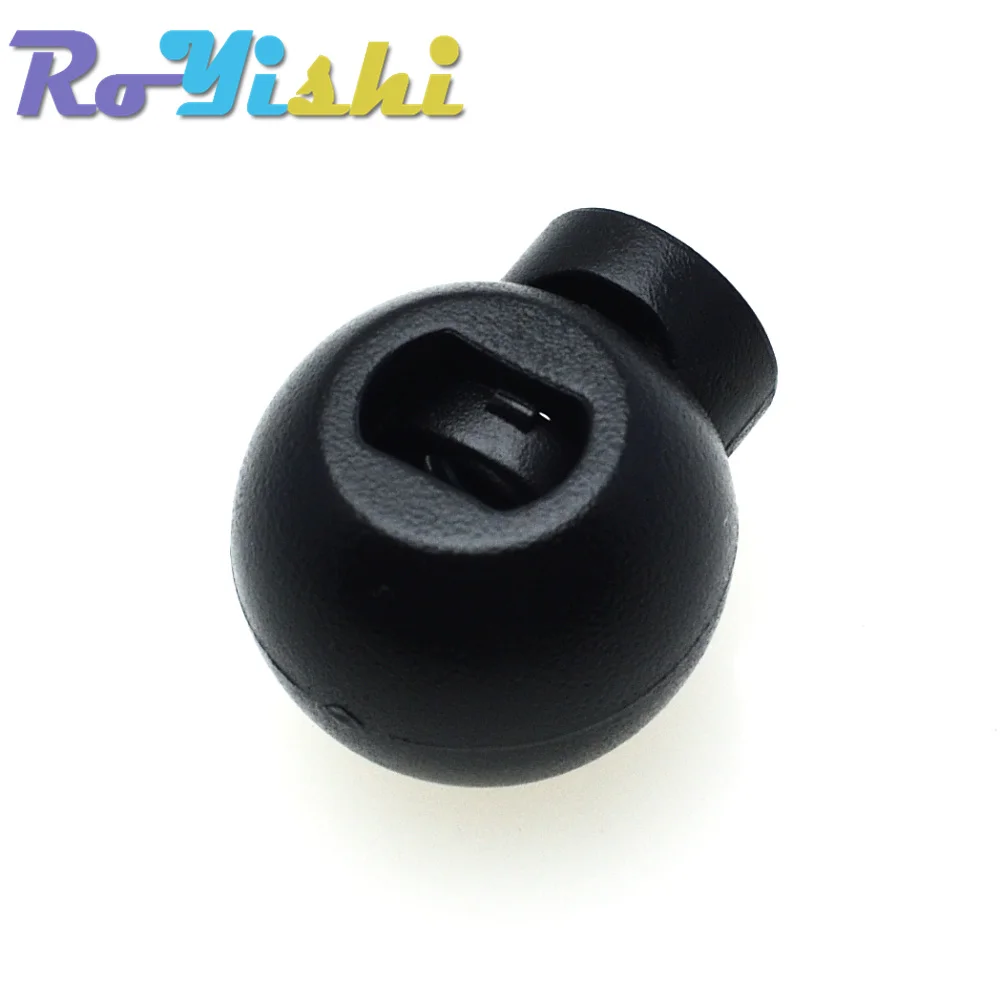 10 unids/pack bloqueo de cable tapón de palanca de bola redonda tamaño de plástico: 17mm * 14,5mm * 12mm Clip de palanca negro - imagen 5