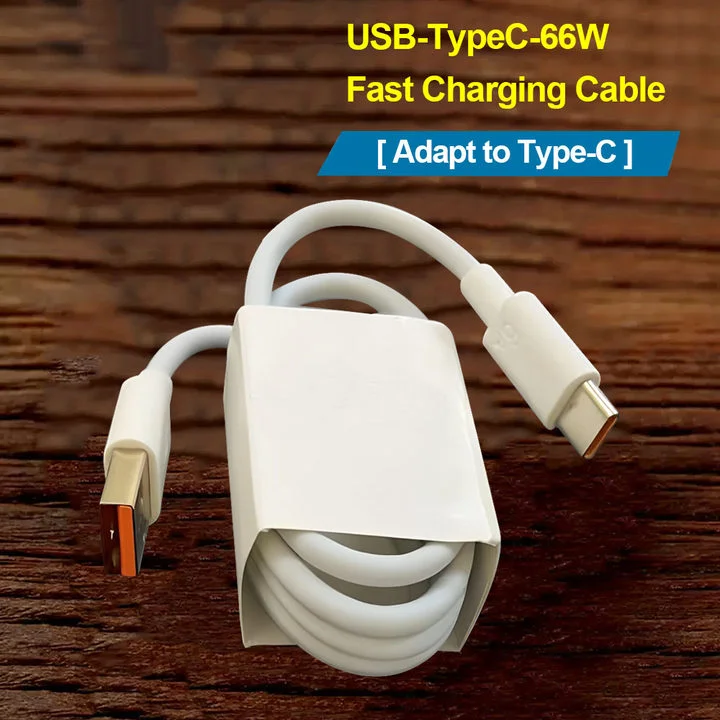 Cable USB-C 66W carga rápida para dispositivos electrónicos