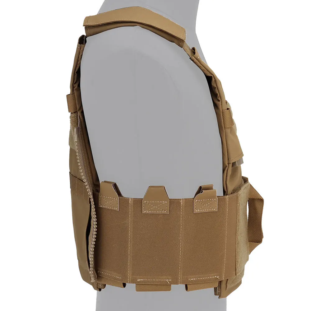 LV119 chaleco táctico Molle de caza, hebilla oculta de bucle de gancho militar, 10 #, cremallera 3, bolsa de revista, aparejo de pecho elástico lateral Airsoft - imagen 2