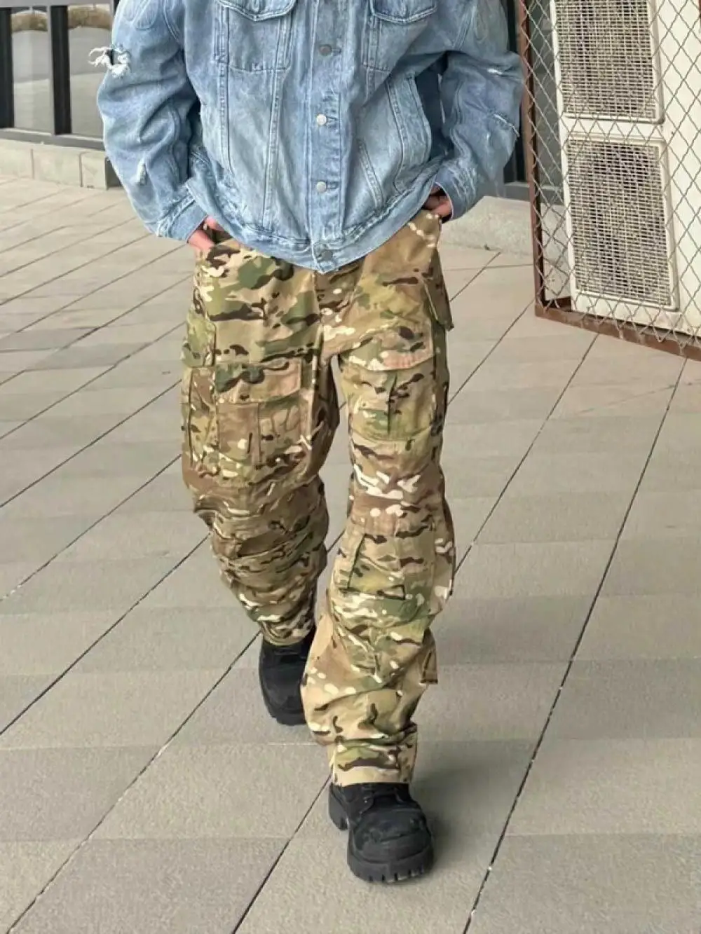 Pantalones cargo de camuflaje táctico G3 para hombre, pantalones de paracaidista de asalto de montañismo al aire libre de pierna recta para primavera/verano - imagen 4