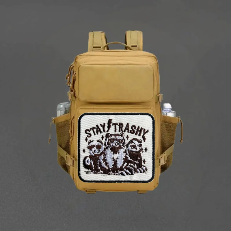 Parche bordado del equipo Racoon Squad, chaleco táctico, insignia de moral con gancho y bucle, pegatina decorativa para mochila, parches para brazalete para ropa