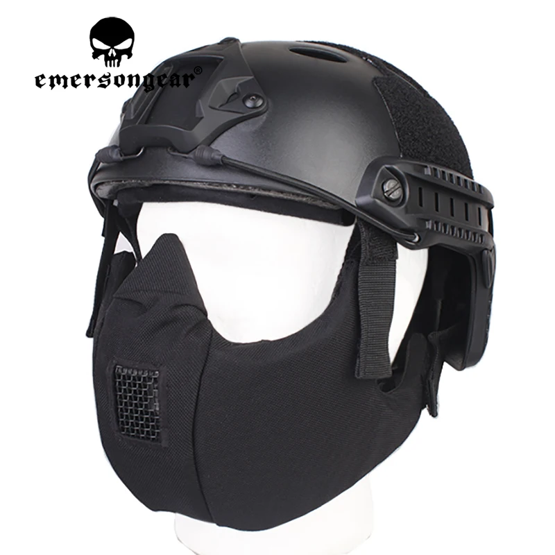 Emersongear-mascarilla protectora táctica de media cara, máscaras de camuflaje, equipo de protección facial, ciclismo, caza, senderismo al aire libre - imagen 2