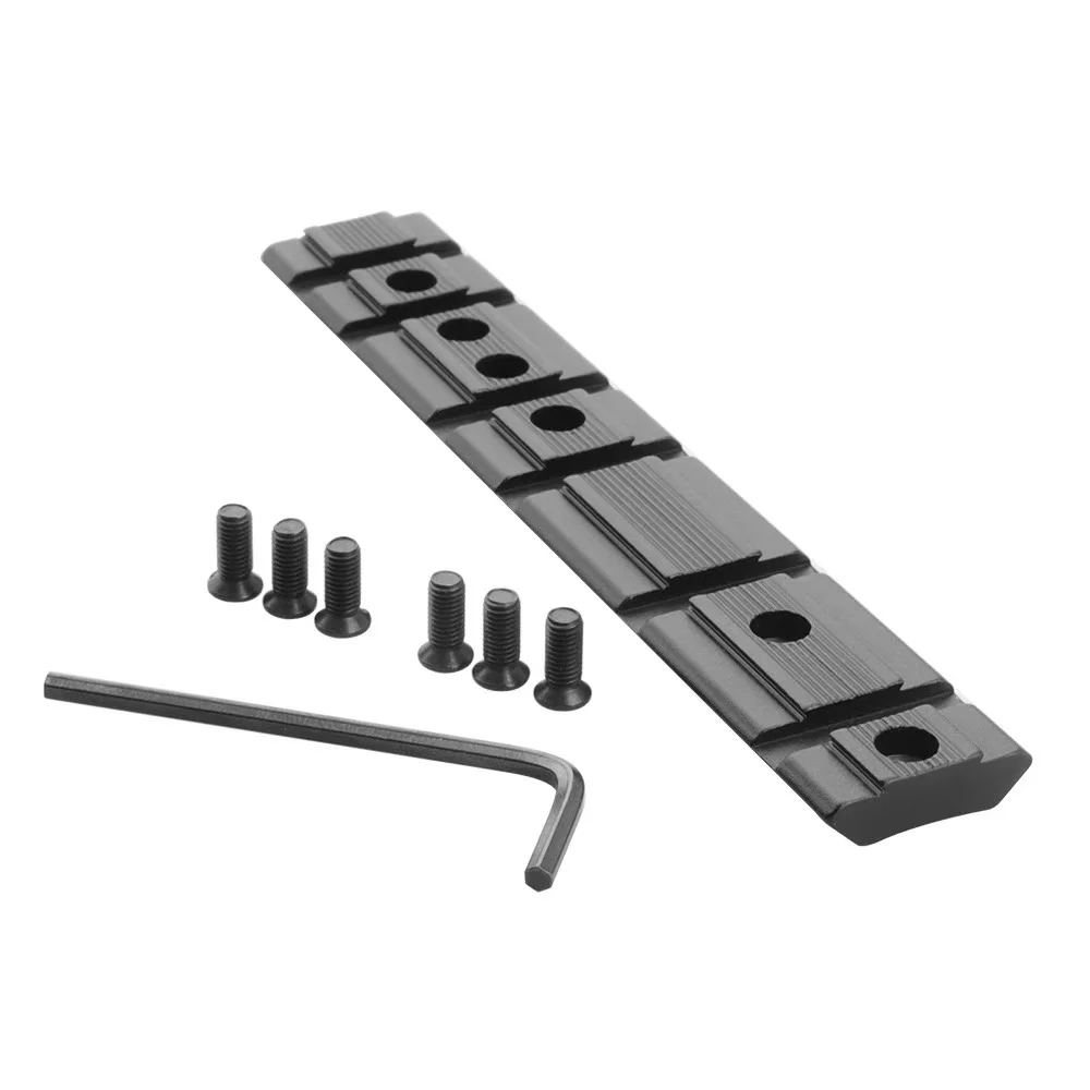 Adaptador Universal de Riel de 11 mm a 20 mm - Soporte de Base Curva para Rifles/Ópticas Tácticas de Airsoft |   Instalación Fácil - imagen 3