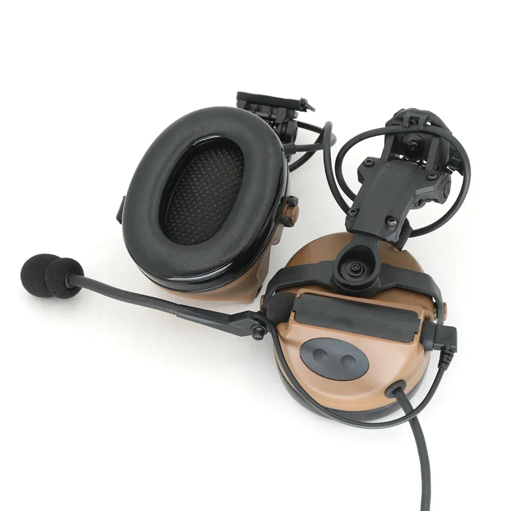 Casco tácticoCII, soporte de riel de arco, versión, auriculares tácticos, protección auditiva, tiro, reducción de ruido, auriculares Airsoft - imagen 5