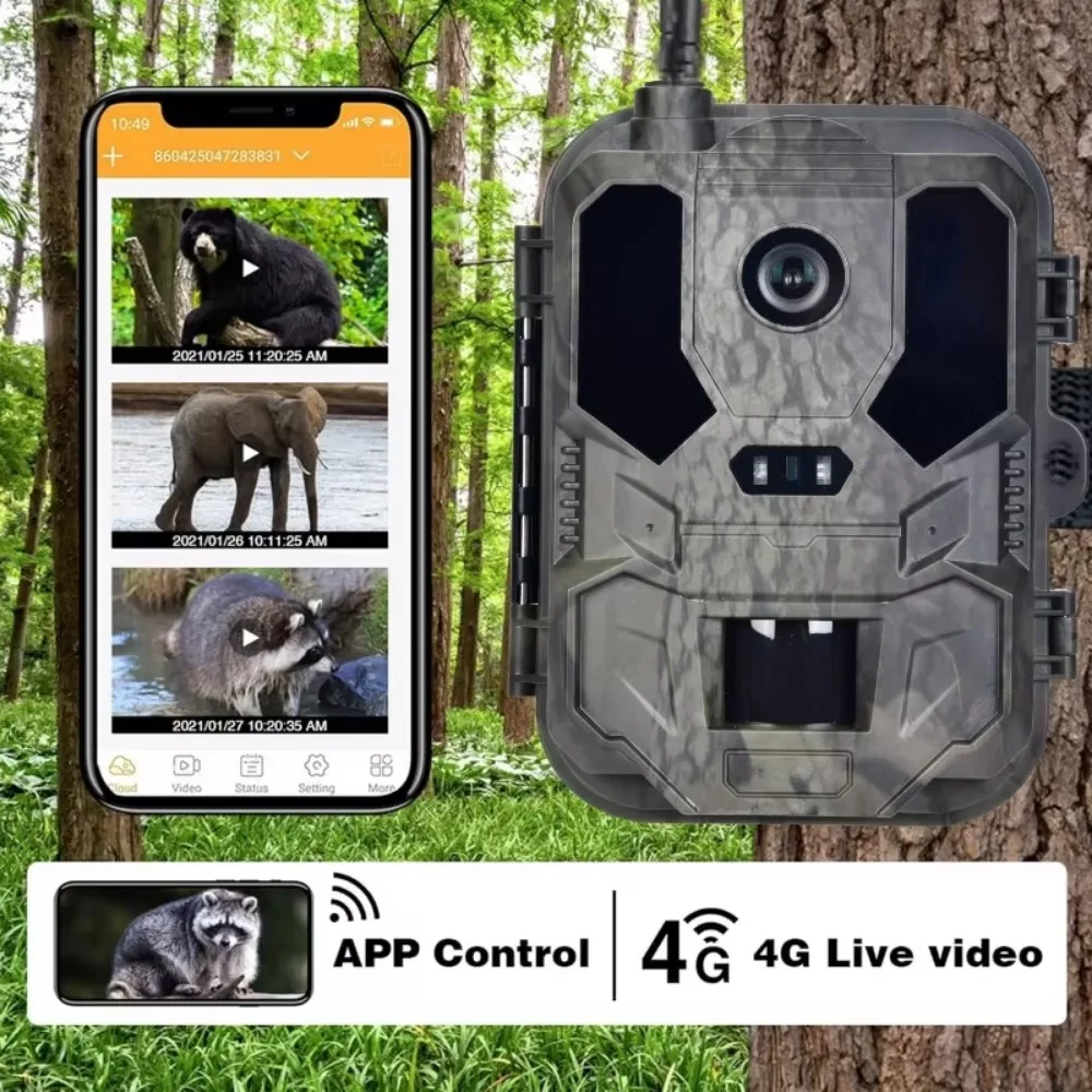 Cámara de caza 4G 4K visión nocturna IP66 con app móvil - imagen 4