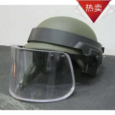 Visera de cristal a prueba de balas 3A", máscara "resistente a la fragmentación para casco balístico, casco táctico rápido, casco de aramida MICH - imagen 3
