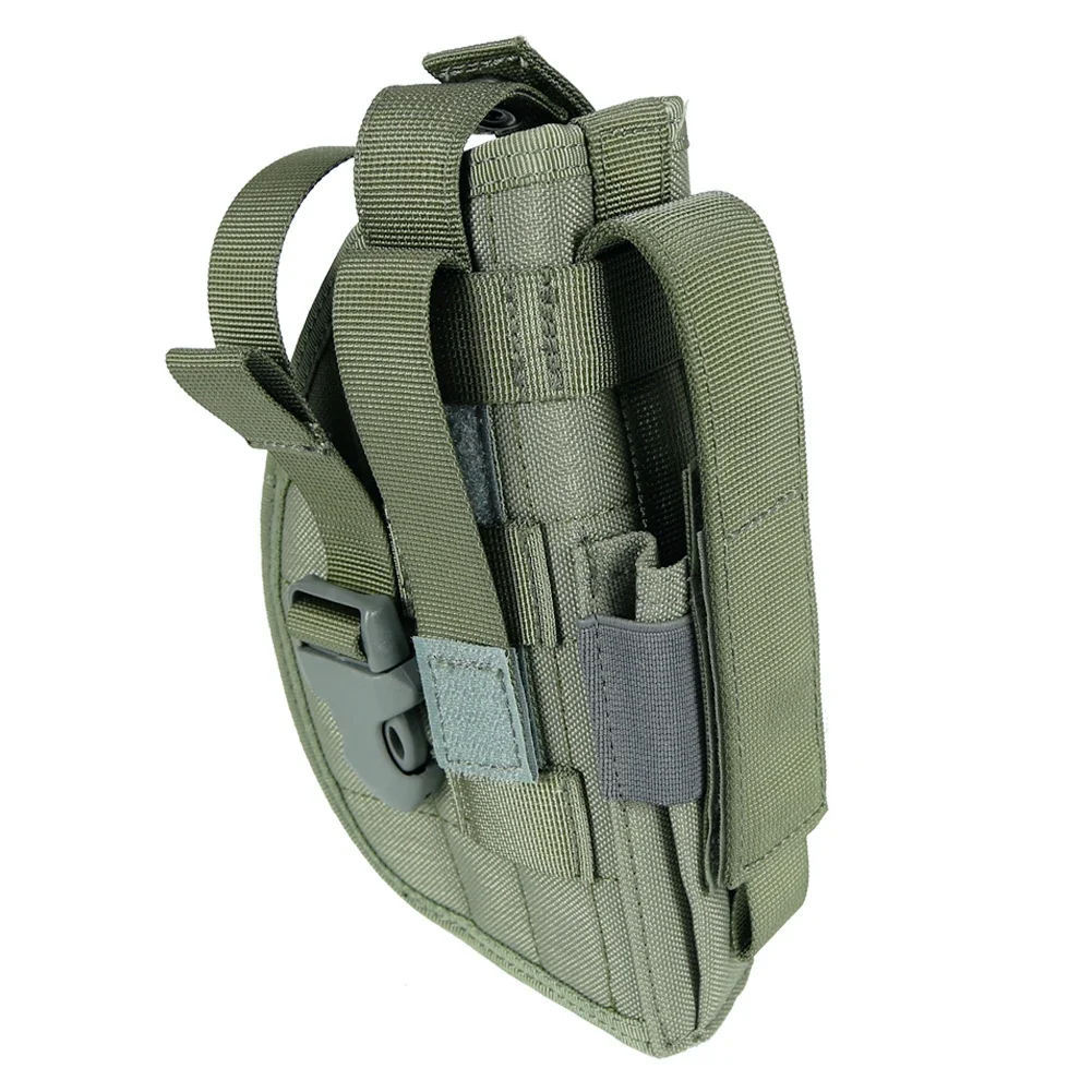 Funda táctica Universal Molle para pistola, bolsa de transporte oculta para pistola con bolsa para revistas de 9mm para caza G17 19 M9 - imagen 2