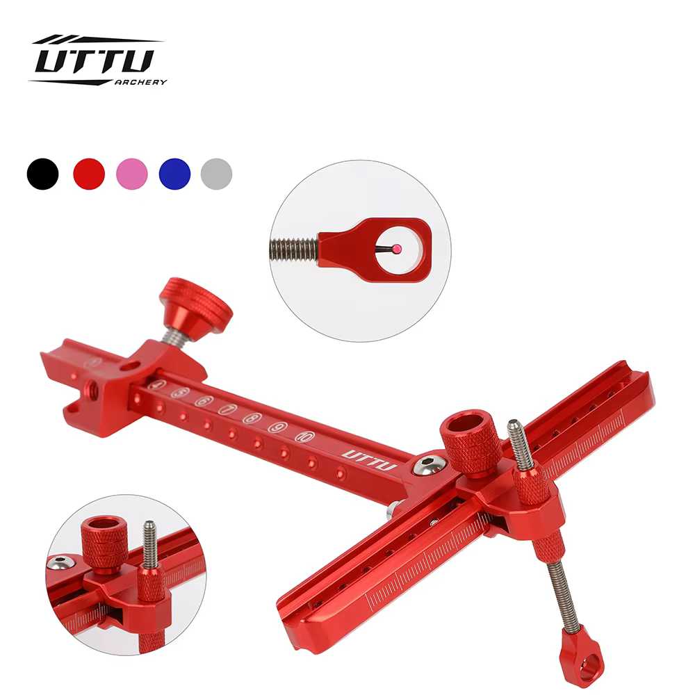 Mira para arco recurvo ajustable de aluminio para tiro competitivo - imagen 2