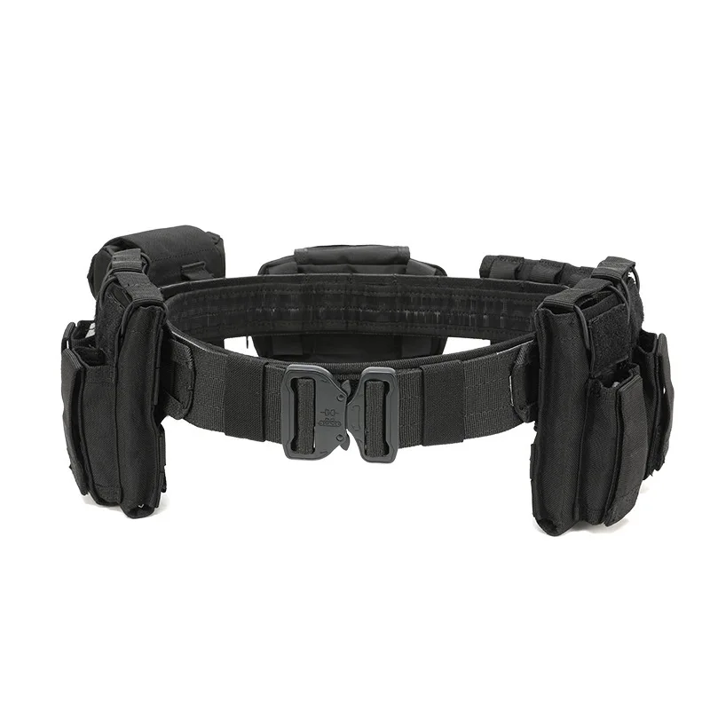 GLUSGO 6 en lote cinturón táctico ajustable desmontable soporte de cintura multifuncional para exteriores equipo de servicio de patrulla - imagen 2