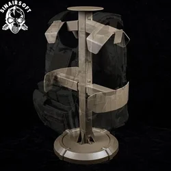 SINAIRSOFT Soporte expositor táctico para portaplacas y casco