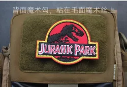 Parche táctico de velcro bordado para mochila y casco Jurassic Park