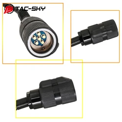 cabezal táctico U94 PTT para radio AN/PRC-152 con conector múltiple