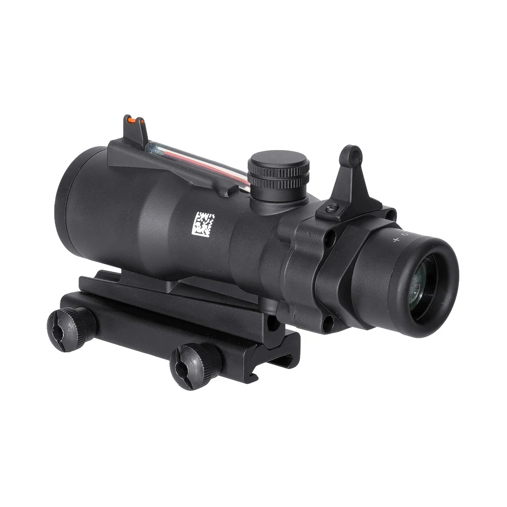 SPECPRECISION Fibra óptica 4X32 CHEVRON Retícula Mira telescópica Ramo táctico lleno de nitrógeno será cero y sostiene el calibre 5,56 - imagen 4