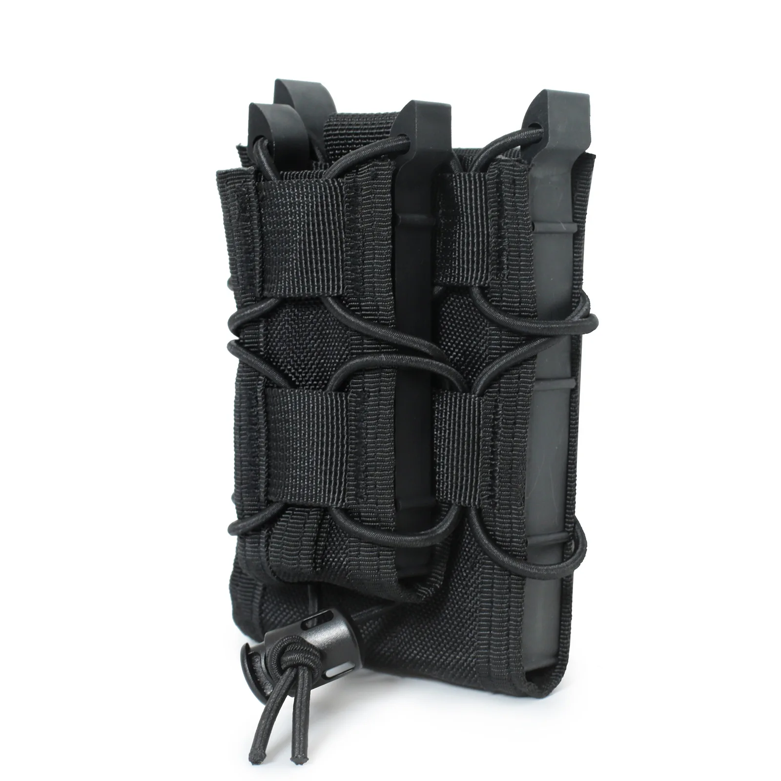 MOLLE-bolsa Mag doble individual 5,56 9mm, porta revistas con inserto de liberación rápida para trabajo, chaleco táctico, aparejo de pecho - imagen 5