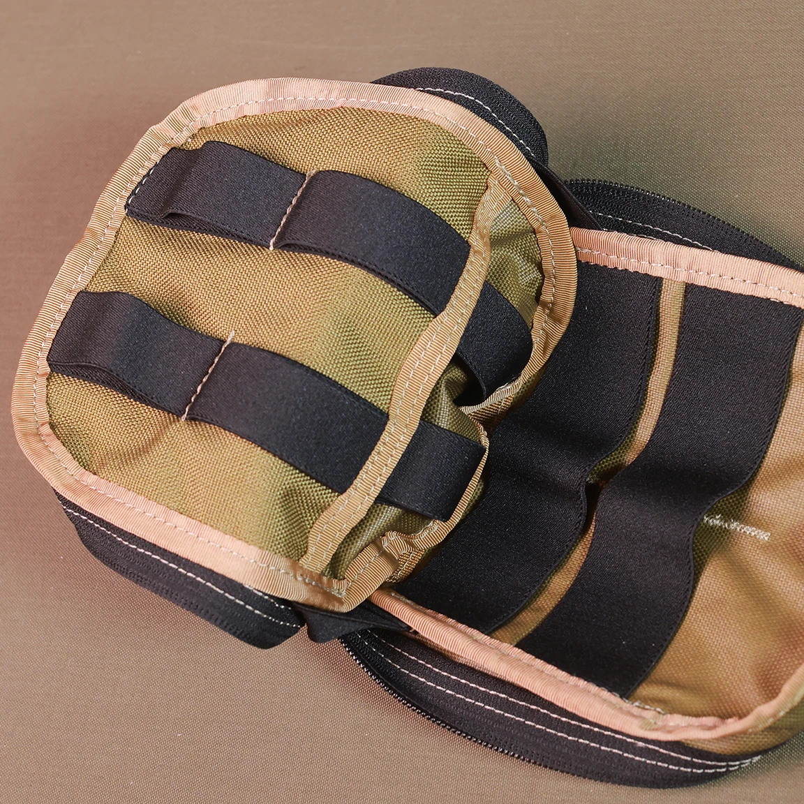 Bolsa de almacenamiento médica con cremallera negra para exteriores, accesorios tácticos Molle - imagen 3