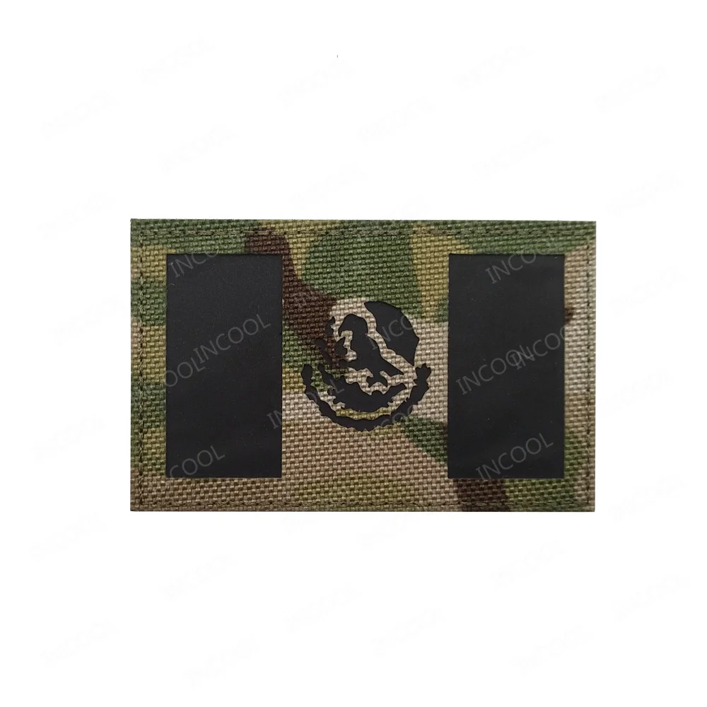 Banderas reflectantes infrarrojas con apliques, emblema bordado, insignias, América, México, Brasil, Chile, Argentina, Cuba, Puerto Rico, Perú - imagen 2