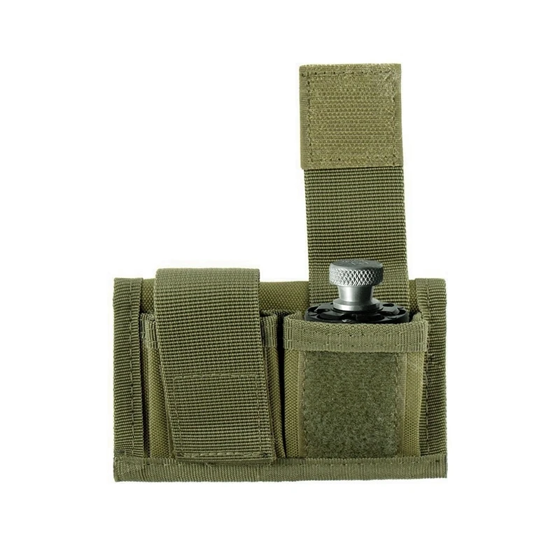 Bolsa táctica de caza para cargador de doble velocidad para revólver, bolsa de cinturón para cargador rápido, ajuste Universal, 357 .44 la mayoría de. 38 a. 45 Colt - imagen 3