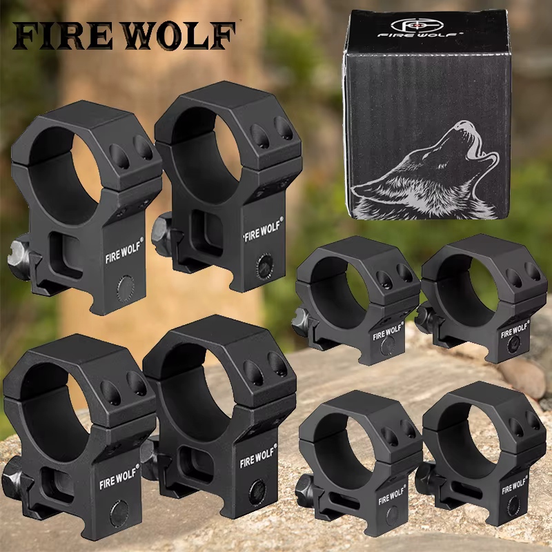 FIRE WOLF Soporte de mira telescópica Picatinny alto Weaver - imagen 5