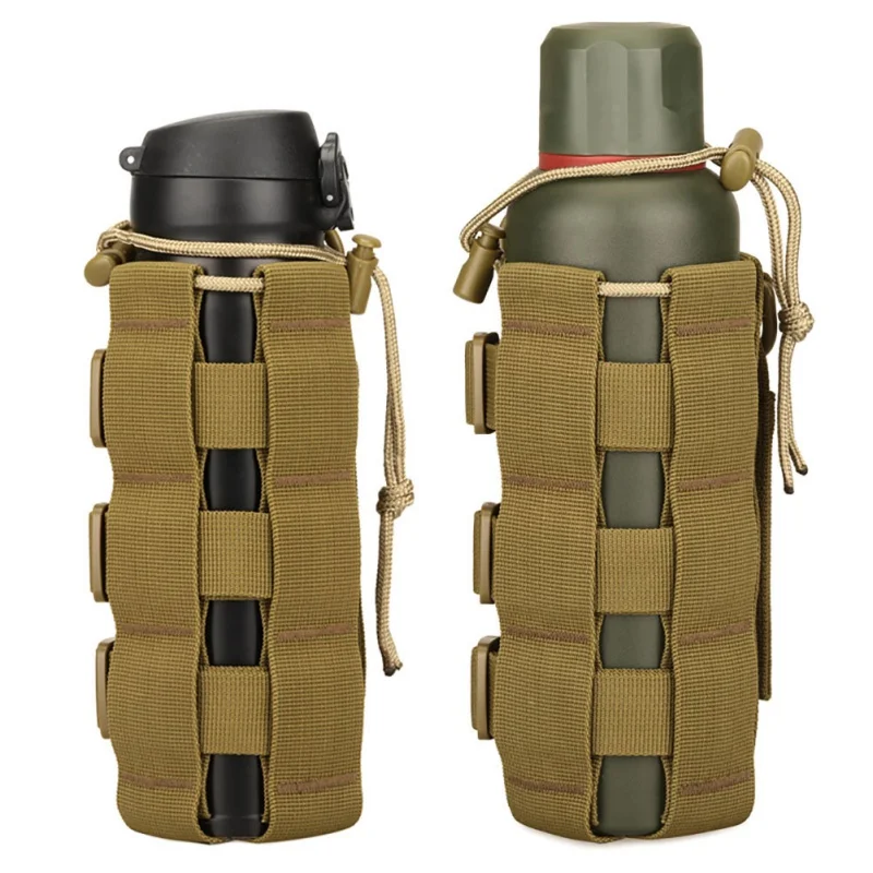 Bolsa militar Molle para botella de agua, bolsa táctica mejorada para viaje, senderismo, soporte para botella de agua, hervidor de agua
