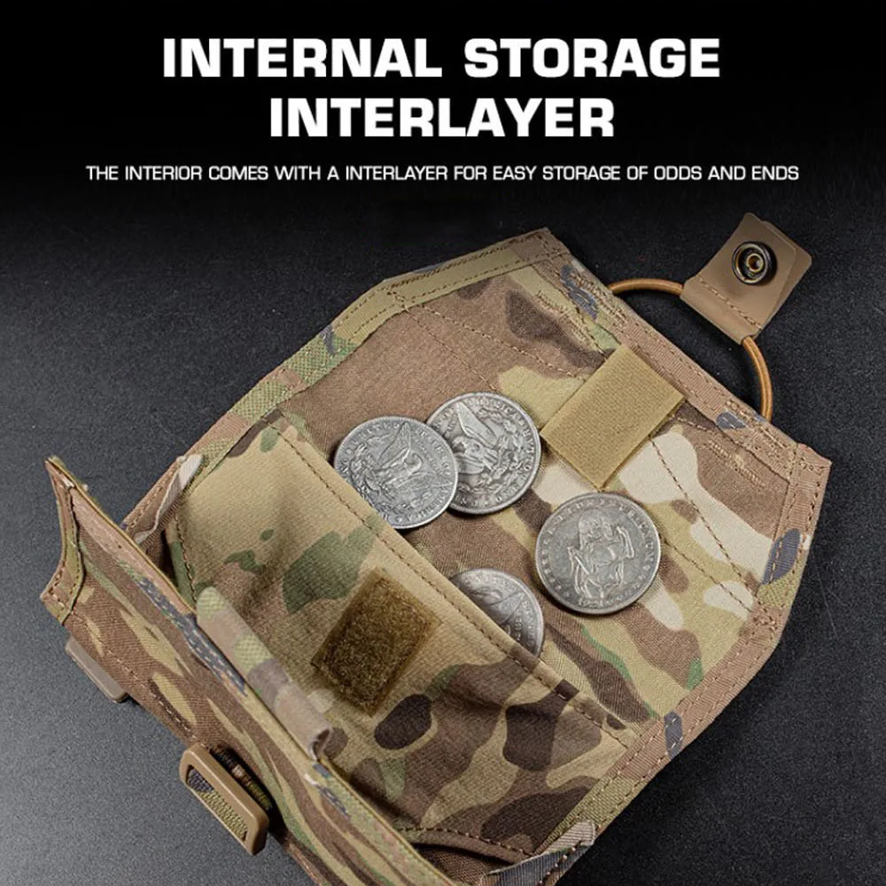 Funda táctica para teléfono MOLLE, chaleco Airsoft para caza, portador de placa, bolsa de navegación para mapa de administrador, paquete de soporte para teléfono móvil de liberación rápida - imagen 5