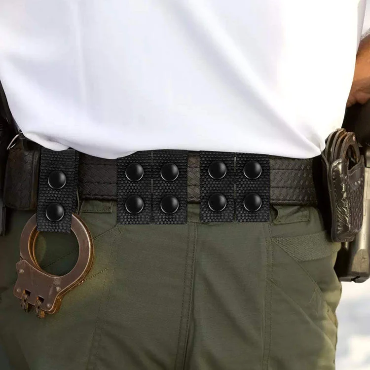 4 Uds. Cinturón de trabajo táctico, hebilla a presión de nailon, soporte de lazo para cinturón de seguridad, hebilla de gancho de sujeción para cintura