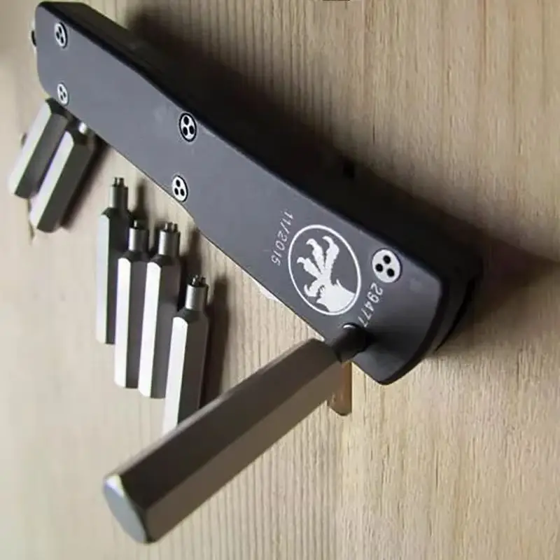 416 Acero inoxidable Microtec h MT UTX-70 UTX70 cuchillo mango tornillos herramienta de extracción destornillador remache tornillo reparación de uñas DIY