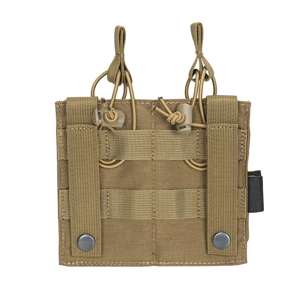 Bolsa doble Mag, bolsas para revistas y Rifle con tapa abierta, bolsas para pistola Mag para mochila/chaleco Molle M4 M16 AK, equipo Airsoft - imagen 3