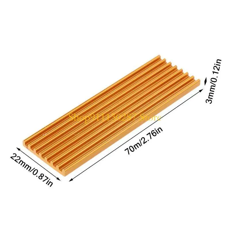 J1HC 1 Juego disipador térmico refrigeración aluminio enfriador almohadilla térmica para NVME para SSD M.2 - imagen 5