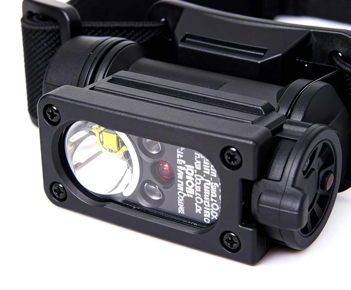 Luz de supervivencia compacta táctica FMA Gen 2 con correa para la cabeza, luz baja IR, señal intermitente de 3 colores, modelo TB1474