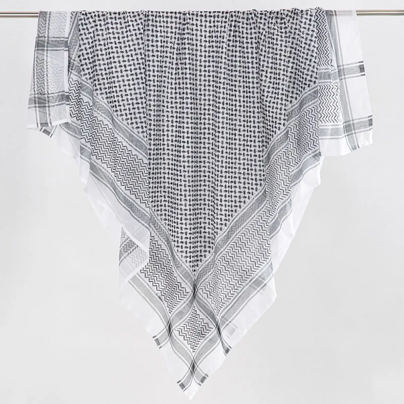 Bufanda de Shemagh para adultos, pañuelo de cabeza árabe, Bandana multiusos, cubierta de cabeza de Dubái saudita, Keffiyeh - imagen 4