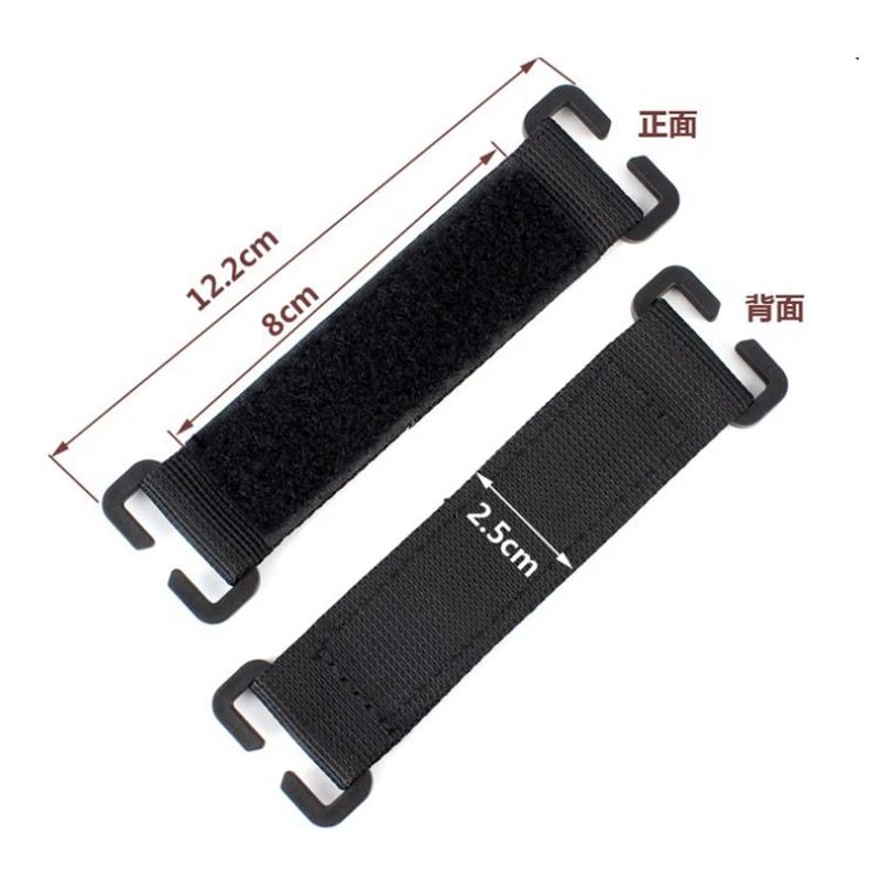 Parche de chaleco táctico de 2 piezas, adaptador Molle, convertidor de gancho y bucle para fijar parches de identificación, insignia de parche DIY, accesorios militares - imagen 4