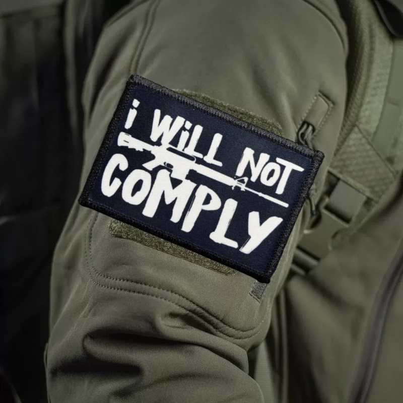 No ajusté la moral M16 parches tácticos en la ropa, parche impreso de gancho y bucle, insignia de pistola militar, brazalete, pegatinas de mochila - imagen 3