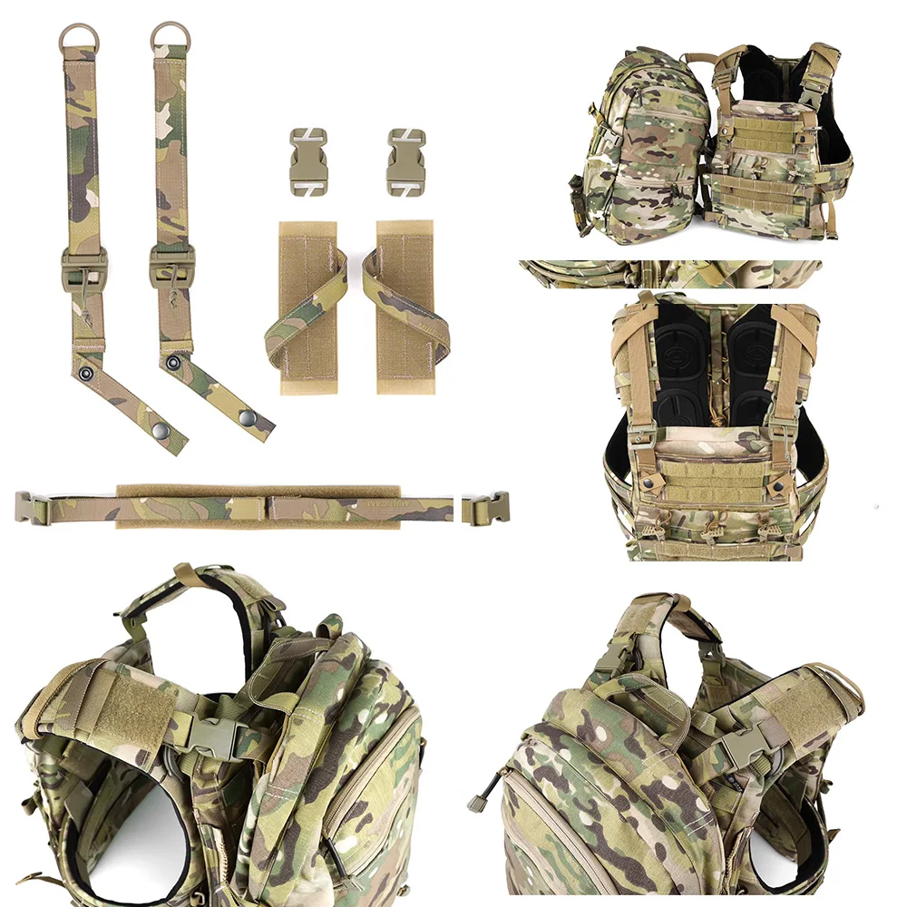 Mochila táctica AVS1000 PEW para caza y deportes al aire libre, con chaleco CP, parche de liberación rápida, accesorios para mochila AVS JPC SPC