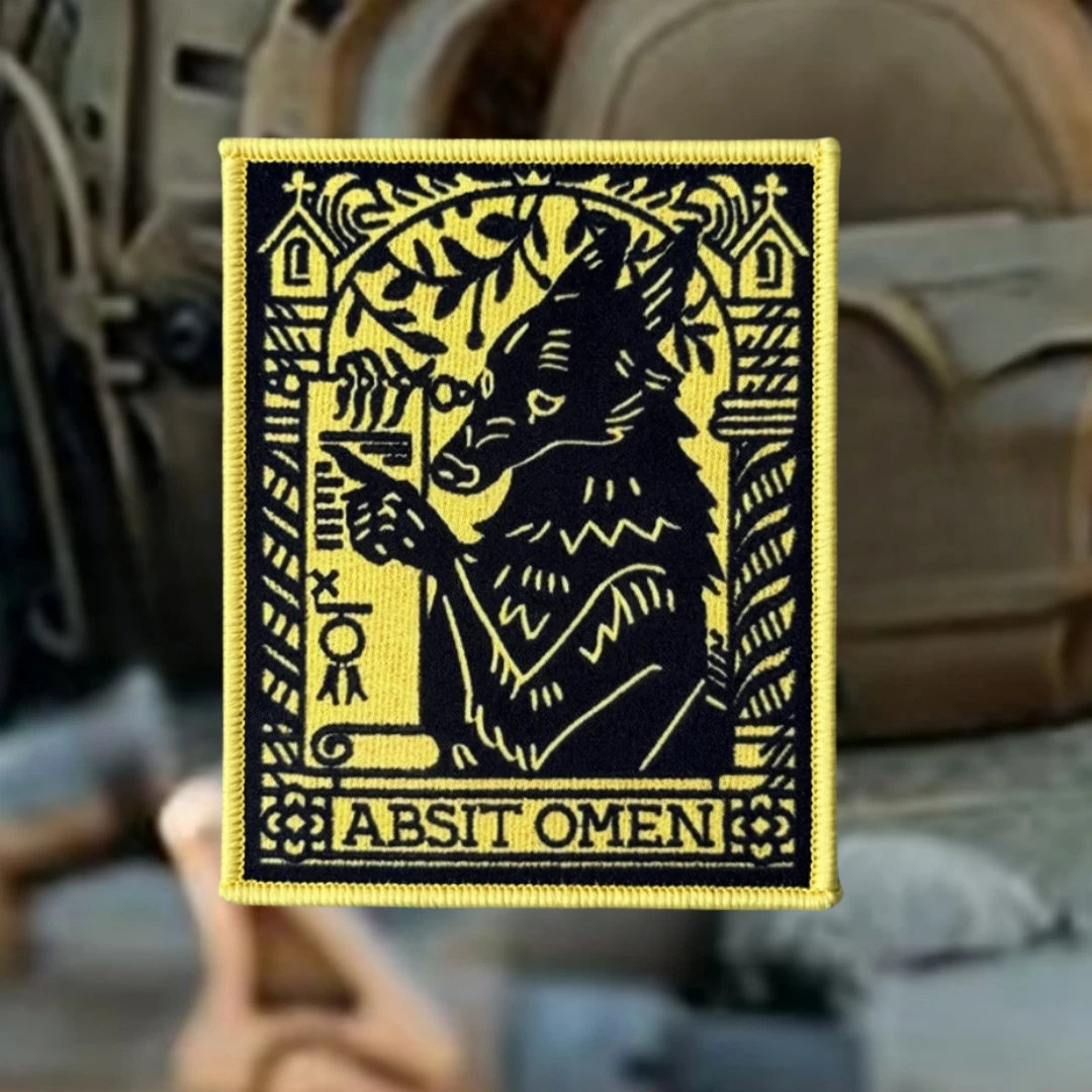 Parche con insignia de moral divertida de lobo, emblema militar, brazalete táctico, parches de gancho y bucle de PVC para ropa, pegatinas para mochila - imagen 3