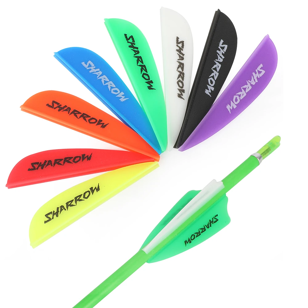 Varillas de flecha de goma para tiro con arco, plumas de tiro con arco, eje de flecha, accesorios de tiro con objetivo DIY, 8 colores, 2 pulgadas - imagen 3