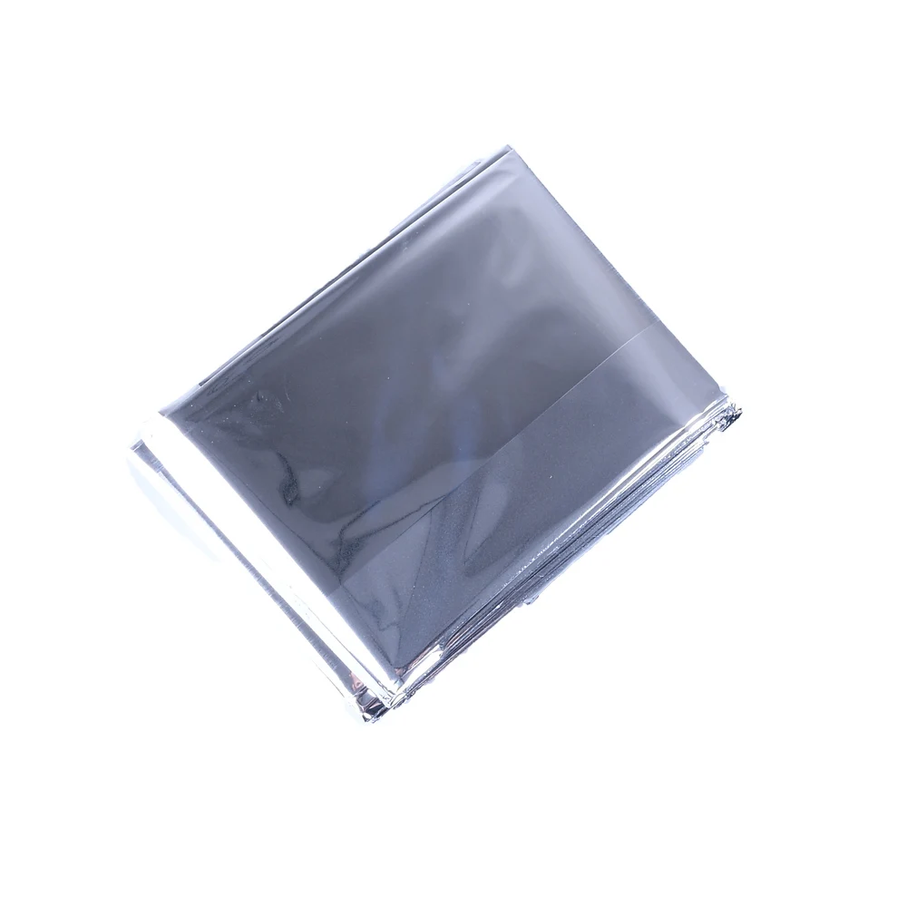 Manta de supervivencia de emergencia al aire libre, cortina de rescate de plata impermeable de primeros auxilios, lámina térmica militar, 130x210cm - imagen 5
