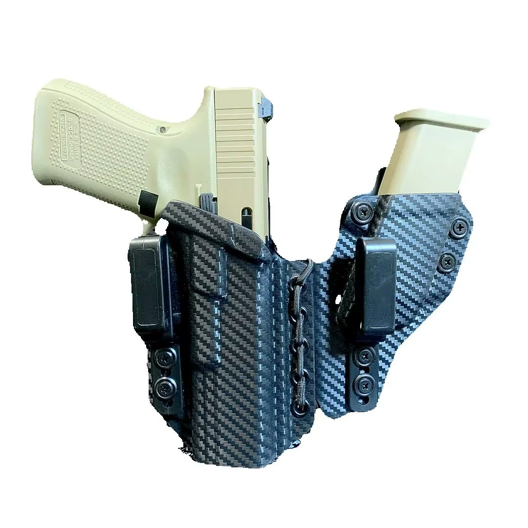 Funda IWB Kydex porte oculto con portacargadores y extracción rápida