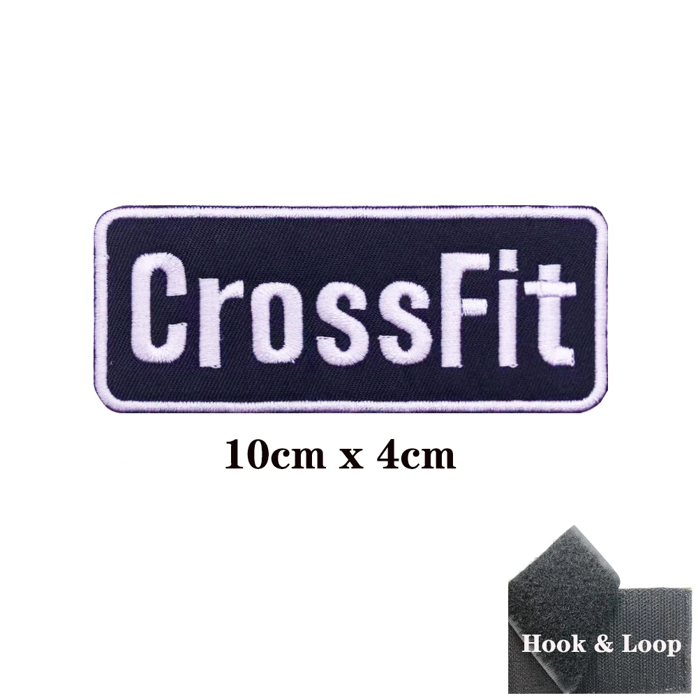 Parche de etiquetas de nombre CrossFit, apliques bordados, etiqueta de costura, pegatinas de ropa de motociclista Punk, insignia de accesorios de ropa - imagen 3