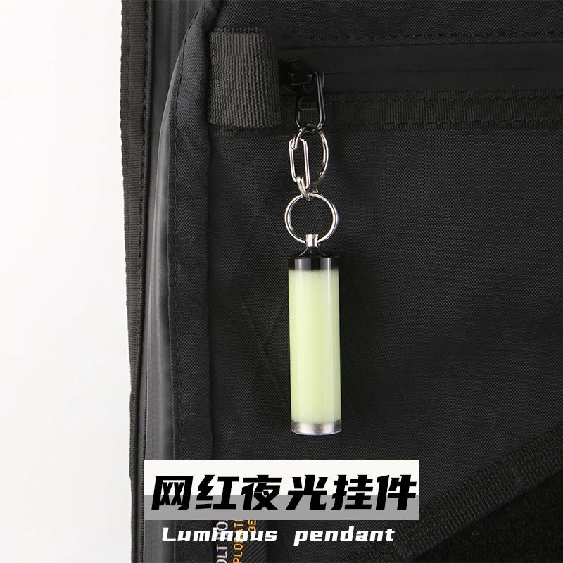 Colgante luminoso Everbright Glow Stick resina EDC llavero No-tritio brillo alto señal luz vehículo accesorio bolsa decoración - imagen 2