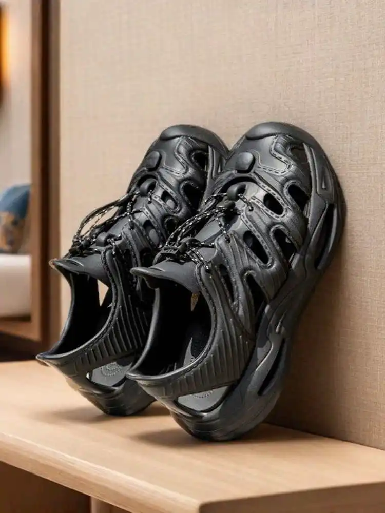 Sandalias MERRTO para hombre, zapatos para exteriores aguas arriba, zapatos de Trekking para caminar, zapatos acuáticos de malla transpirable, tobillo de secado rápido, zapatillas para caminar para mujer - imagen 4