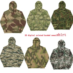 Sudadera con capucha camuflaje digital 3D para uso tactico y exterior