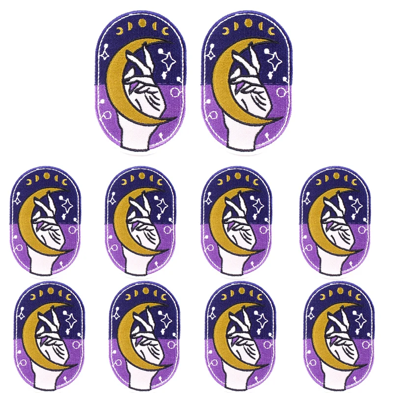 10 unids/lote parche bordado de bola mágica parche de farmacéutico parches para planchar para ropa parches Punk en ropa chaqueta DIY - imagen 4