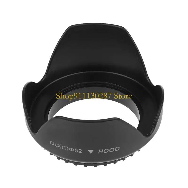 Parasol J1HC 52mm con forma pétalo flor atornillado para cámara DSLR - imagen 2