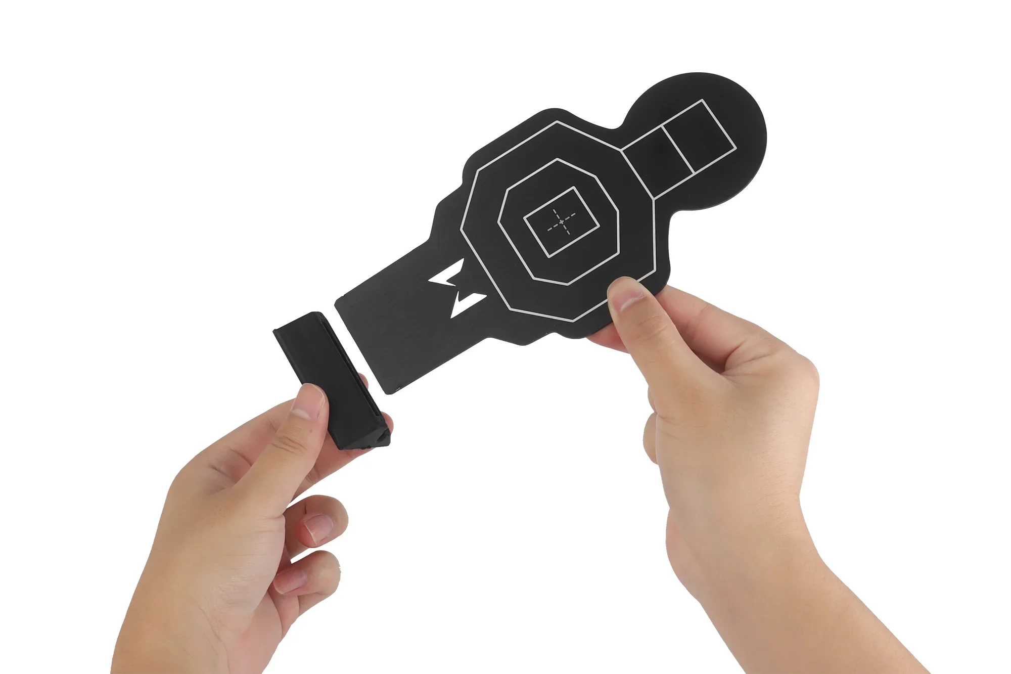 Objetivo de tiro de entrenamiento profesional táctico, resistencia al impacto, IPSC, tiro de Metal, puntuación pequeña, 2 uds. - imagen 5