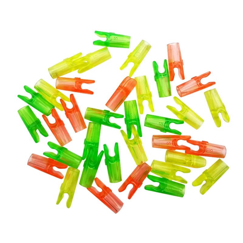 Flecha de tiro con arco de plástico para caza al aire libre, accesorios para tiro con arco, Pin de piezas, ID de 100mm, tamaño S, DIY, 50/3,2 - imagen 3