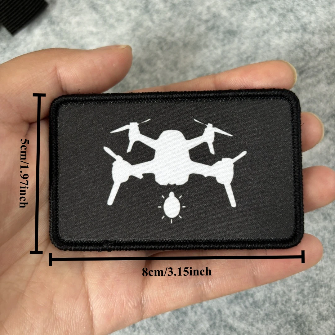 Aces 762 naipes parche táctico pistola gancho y bucle parches Drone brazalete del ejército insignia de moral militar pegatinas para mochila - imagen 4