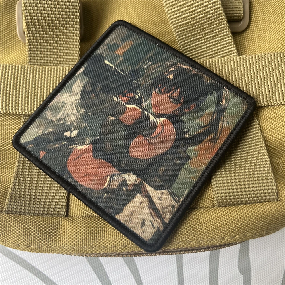 Parches tácticos de moral de leopardo de nieve para ropa, parche de gancho y bucle impreso, pegatina para mochila militar - imagen 5