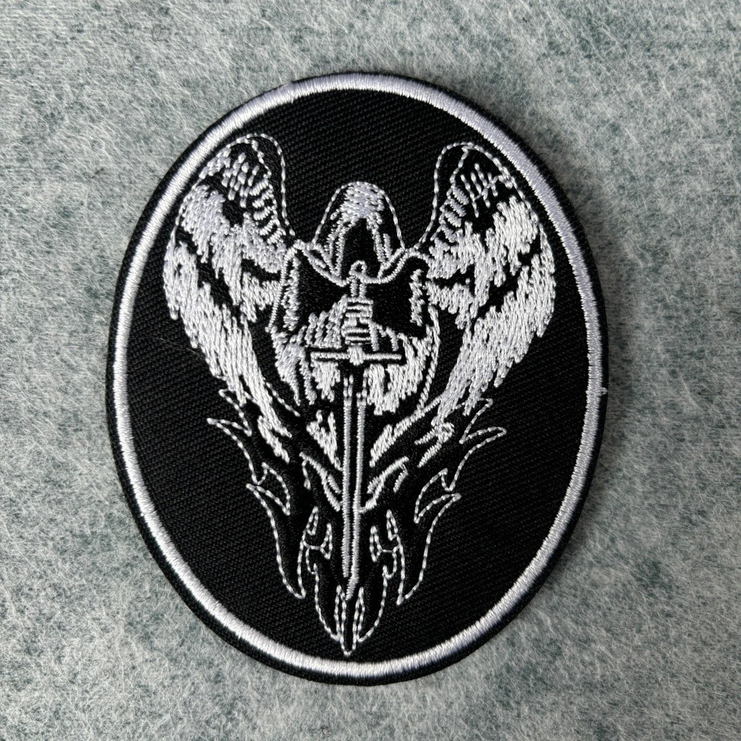 Parche táctico de la Virgen María John 3:16, parches de gancho y bucle, brazalete de Ángel de la victoria, insignia de moral del ejército militar, pegatinas para mochila - imagen 5