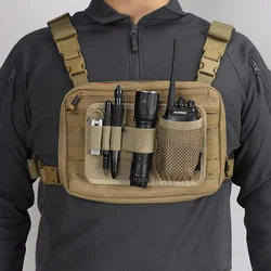 Bolsas tacticas modulares con panel y gancho organizador EDC de malla